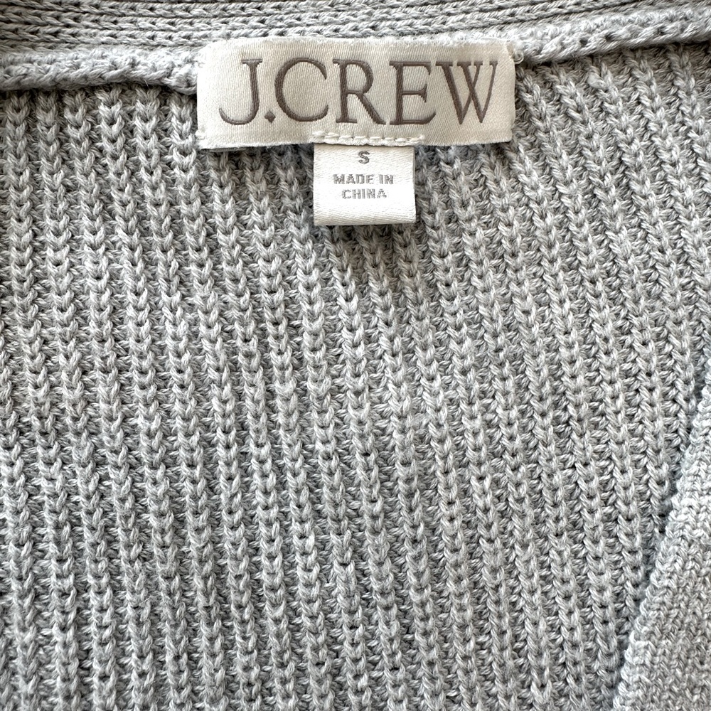 J. Crew V-neck cotton-blend cardigan sweater - Picture 7 of 9
